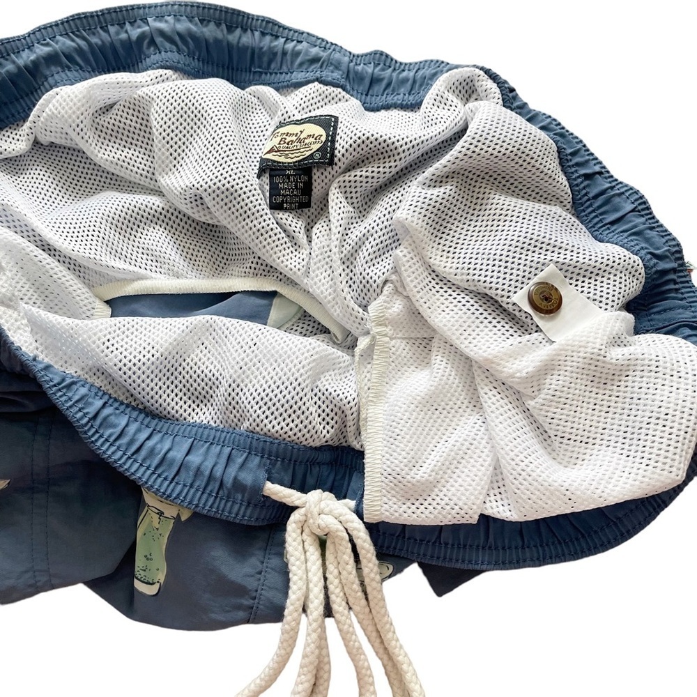 Tommy Bahama Men’s Swim Trunk Shorts Lined Drawstring HulaGirl Cocktails Sz XL - Picture 6 of 7